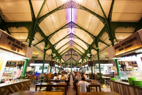 Lau Pa Sat Night Street Food Tour Singapore & Marina Bay Night Walk