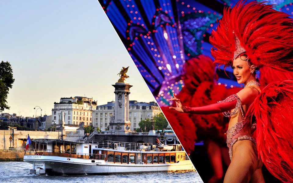 Seine River Cruise & Moulin Rouge Show with Champagne and Return Transfers
