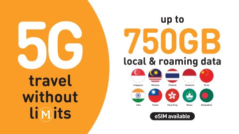 Singapore M1 5G Tourist SIM/eSIM – Airport & City Pick Up