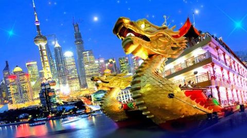 Shanghai Huangpu River Cruise - Popular Cruise Ships with Buffet Dinner, Huangpu River Night Cruise, Bund, Oriental Pearl Tower, Lujiazui Cruise, Large Ship Cruise (Dragon Boat/Crystal Princess/Shangh