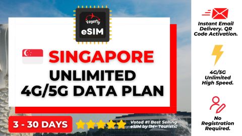 Singapore - Unlimited 4G/5G Data eSIM