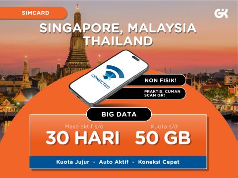 {INSTANT} eSIM Singapore Malaysia Thailand Kuota Besar | eSIM Singapura Big Data