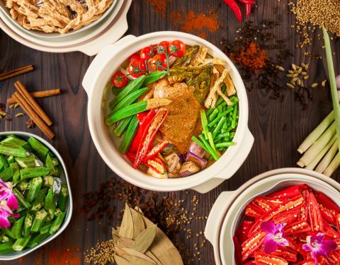 Buffet at Asian Market Café Fairmont Singapore