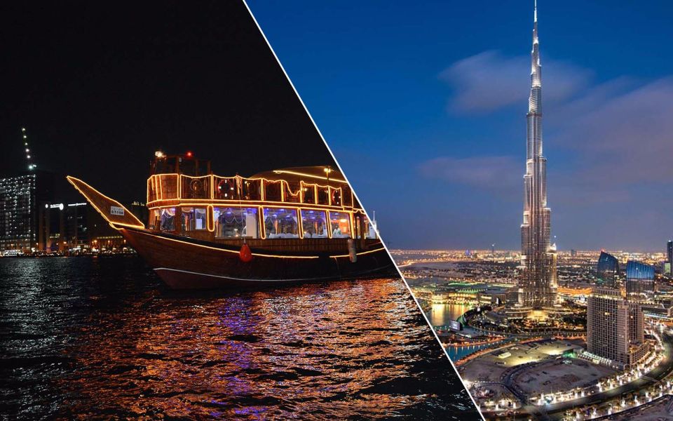 Dubai City Tour + Dhow Dinner Cruise in Creek Combo